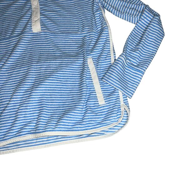 Vineyard Vines blue and white terry cloth striped pullover The Shep Shirt sz SM - Picture 5 of 7